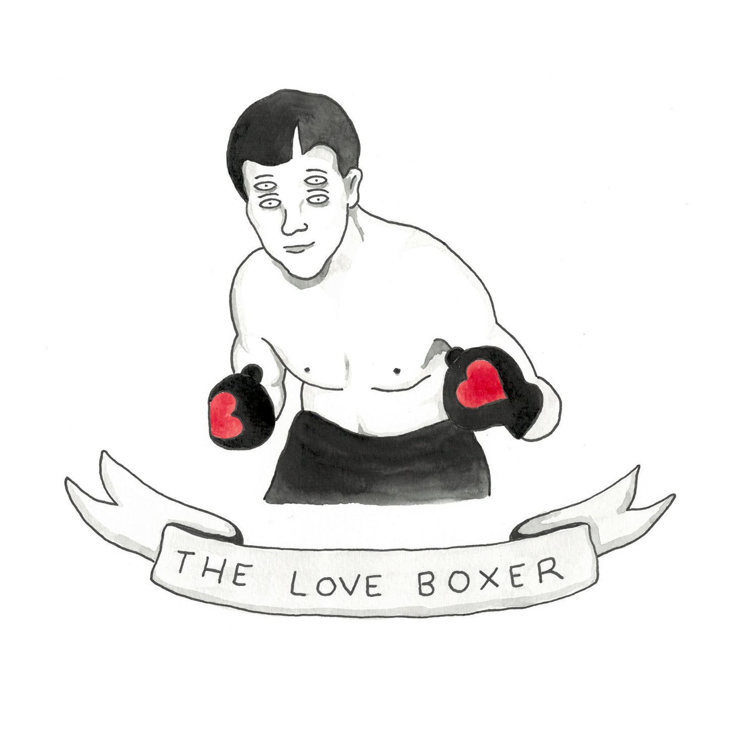 THE LOVE BOXER - 30cm x 30cm Edition 1 of 1